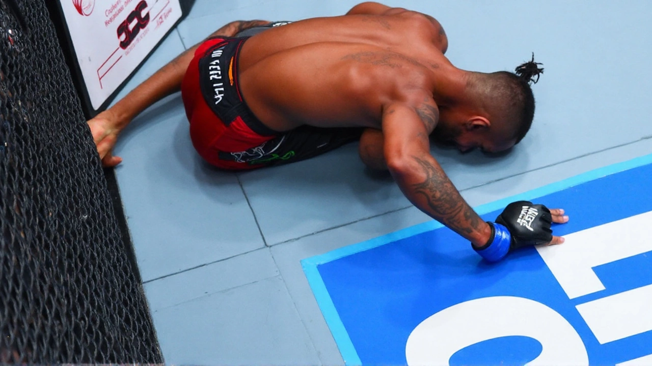 UFC Noche: Groin kick ends Reese vs. Dumas in no contest as crowd chants 'get up'